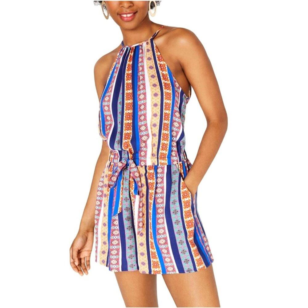BEBOP Boho Print Romper Juniors SZ L Colorful NWT
